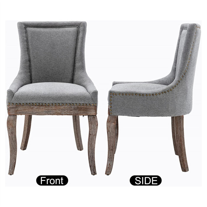 Rosalind Wheeler Alue Linen Solid Back Parsons Chair Wayfair